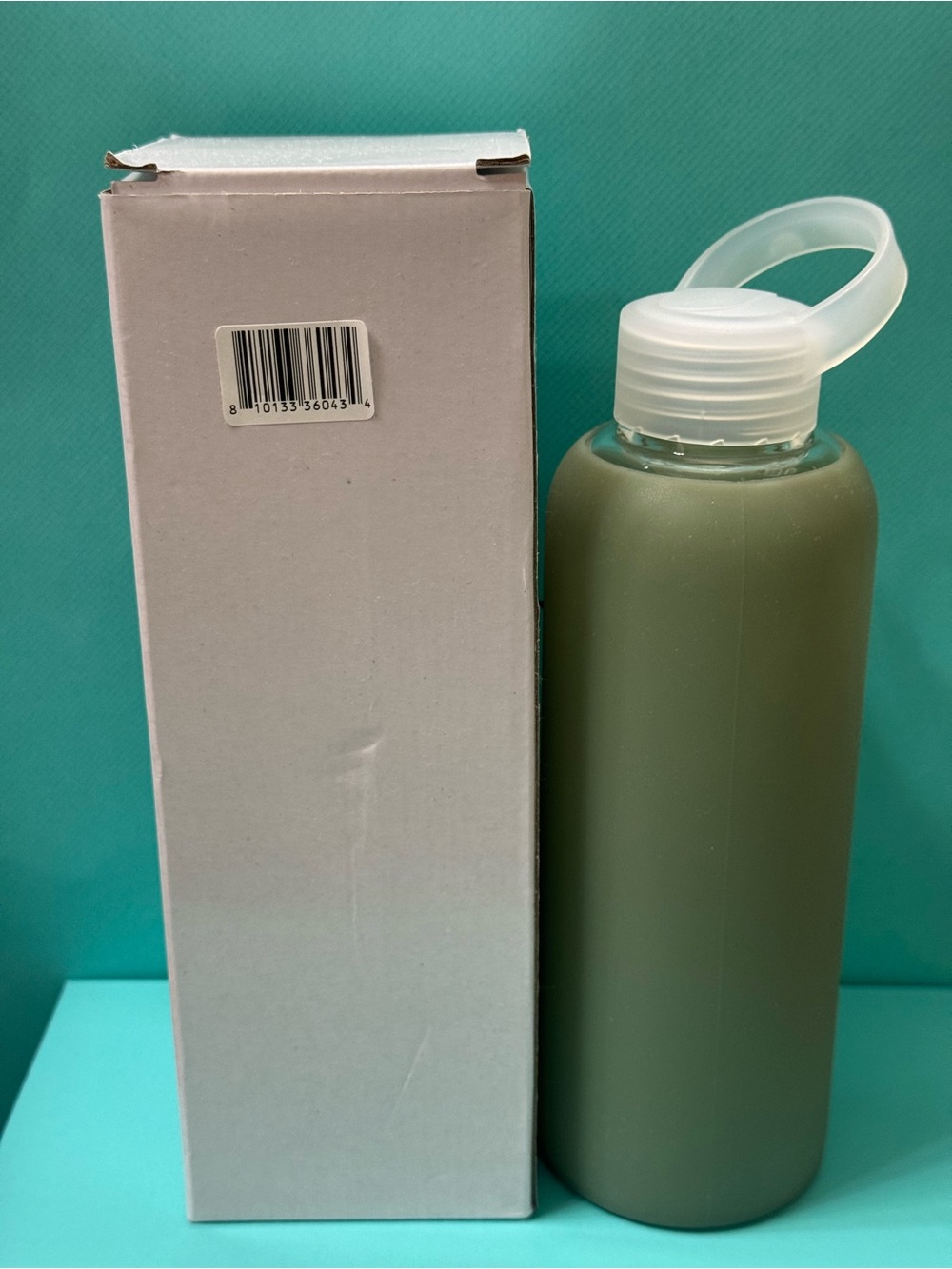 Olive Green Glass Travel Bottle - Women Bath & Body